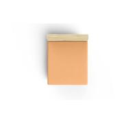 Premium Ranforce - Lenzuolo con angoli king size (160 x 200 + 30 cm), 100% cotone, 117 g/m², arancione chiaro, morbido, traspirante, perfetto per camere da letto accoglienti