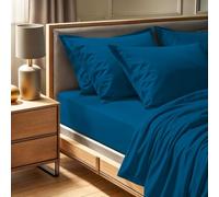 Premium Ranforce - Lenzuolo con angoli per letto matrimoniale, 140 x 190 + 30 cm, 100% cotone, 145 fili, lavabile in lavatrice a 30 °C, morbido e resistente