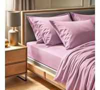 Premium Ranforce - Lenzuolo con angoli per letto matrimoniale, 140 x 190 + 30 cm, 100% cotone, 155 fili, colore: rosa antico | lavabile in lavatrice a 30 °C, morbido e resistente