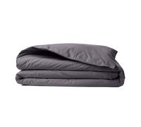 Premium Ranforce Single XXL Quilt Cover (155 x 220 cm), grigio scuro | 100% cotone, 155 thread Count, Button Closure | Lavabile in lavatrice a 30 °C, Soft & Durable