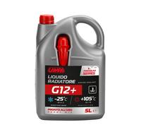 LIQUIDO ANTIGELO RADIATORE ROSSO G12+ -25C PRONTO AUTO CAMION PROTEZIONE 5LT