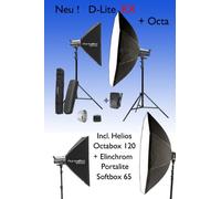 Premium set D-Lite RX 4/4 con Soft Box Octa 120, Elinchrom Soft Box Port alite 66 X 66 e skyport RX Funk Tripping System