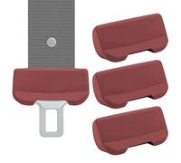 Premium Silicone Seatbelt Buckle Guard Set - Universal Easy-Install Scratch Protectors | Anti-Rattle Interior Friction Buffer Covers for Sedans, Trucks, SUVs, RV Road Trips, Family Travel
