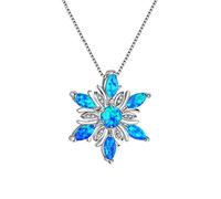 Premium Snowflake Necklace Pendant Elegant Temperament Fashionable Glitter Ladies Accessories Wedding Birthday Anniversary Celebration Gift And Long Lasting Nice