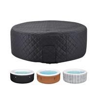 Premium Spa Cover - Protector for Winter Use | Polyester Insulated Thermal Lid, Foldable Hot Tub Cover, 57 Inch Inflatable Spa Accessory, Backyard Patio Garden Home Outdoor Shield