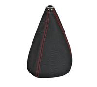 Premium Sport, cuffia leva cambio in pelle perforata - Nero/Rosso