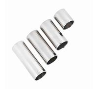 Premium Stainless Steel Guitar Slide Set 4-Piece for Electric - Enhances &, Fits Standard Finger Sizes