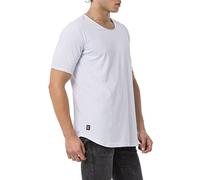 Premium T-Shirt Basic Morbido Cotone Vestibilità Confortevole, bianco, L