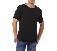 Premium T-Shirt Basic Morbido Cotone Vestibilità Confortevole, Nero , M