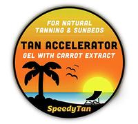 Premium Tan Accelerator Cream - per uso lettino e abbronzatura naturale - acceleratore naturale dell'abbronzatura con olio di carota - marchio con sede nel Regno Unito