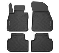 Walser tappetini Premium per Auto compatibili con BMW 1 (F40) 07/2019-Oggi, tappetini in Gomma per Auto 100% su Misura - Made in EU, robusti tappetini per Auto