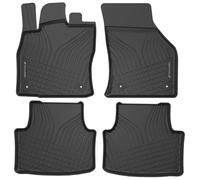 WALSER tappetini premium per auto compatibili con Skoda Octavia III 2012-2020, Octavia IV 2020-Oggi, tappetini in gomma per auto 100% su misura - made in EU, robusti tappetini per auto