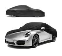 Premium Telo Copriauto da interno Indoor Stretch Plus, Copertura protettiva per uso interno Misura 2 Auto nero