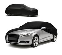 WALSER Premium Telo Copriauto da Interno Stretch Plus - Elasticizzato e Antipolvere, Morbido per Uso Interno, Copertura Protettiva per Auto Station Wagon, Misura 4, Nero