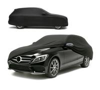 WALSER Telone per auto per interni Indoor Stretch Plus, morbido per uso interno, garage completo lavabile, antipolvere Combi L, nero