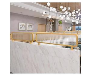 Premium temperato s pannello, divisorio scrivania per ufficio e sala da pranzo, d 100x25CM Partit, migliorare la privacy e l'estetica