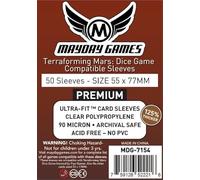 Premium Terraforming Mars: manicotti compatibili per giochi di dadi (55 x 77 mm) (confezione da 50)