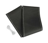 Premium Truck, coprivolante in pelle M Ø 44/46 cm Nero/Argento