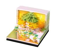 Premium Twenty Twenty Six Calendario Da Tavolo Settimanale Premi Pulsante La Creazione Casa Sull'albero Fiorita Blocco Note Concetto Presente Calendario Da Ufficio Permanente Con LED