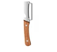 Premium Vegetable Peeler With Wooden Handle - 2-in-1 Stainless Steel Kitchen Tool | Professional Potato & Fruit Peeler With Integrated Bottle Opener, Swivel Blade For Pumpkin & Papaya, 1-Pack