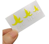 Premium Veicolo Interno Adesivi Giallo Tasto Decorazione Impermeabile Riflessivo