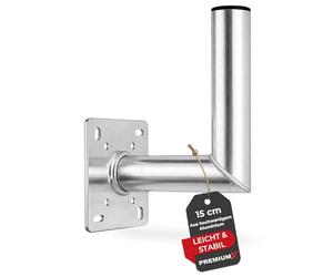 Premium X 15 cm supporto a parete in alluminio SAT per satellite supporto per antenna satellitare in alluminio supporto a parete per antenna