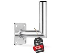 Premium X 18 cm supporto a parete in alluminio SAT per satellite Supporto a parete per antenna satellitare Supporto a parete in alluminio per antenna satellitare