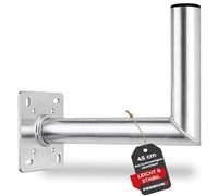 Premium X 45 cm Supporto a Parete in Alluminio SAT Supporto per Parabola Satellitare ALU Supporto a Parete 450 mm