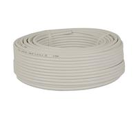 Premium X Cavo coassiale satellitare, 20 m, 90 dB, Twin Mini 2 X 4 mm, bianco, 20 m, cavo antenna FullHD HDTV 4K