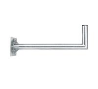 Premium X Supporto da parete da 80 cm con rinforzo in acciaio zincato | Supporto da parete per antenna satellitare, resistente alle intemperie, antiruggine, durevole