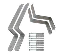 Premium X Supporto da parete per tenda da banco da birra, da parete, 1 tavolo, 2 panche, ganci da parete in acciaio, con fissaggio