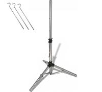 Premium X Treppiede SAT, 120 cm, in alluminio, diametro 35 mm | Supporto a prova di bombe con picchetti da terra, robusto treppiede da campeggio per parabola satellitare e antenna