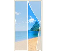 Premium Zanzariera Magnetica per Porte, (663 Taglie) 70x220cm Chiusura Automatica Tende Zanzariera Anti Zanzare Insetti, per Porte e Finestre, Pannelli e divisori Bianca