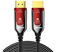 PREMIUMCORD 8K Cavo in Fibra Ottica HDMI 2.1, Velocità Ultra Elevata 48 Gbit/s,