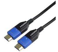 PremiumCord 8K Cavo in Fibra Ottica HDMI 2.1, Velocità Ultra Elevata 48 Gbit/s, 3D, EDID, ARC, HDR, Risoluzione 8K@60Hz 4320p, 4K@120Hz, Compatibile con PS5, Xbox Series X, PC, TV, Placcato Oro, 30 m