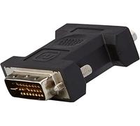 PremiumCord Adattatore DVI-VGA, spina DVI-I (24+5) - jack VGA (15 pin), nichelato, colore nero, kpdva-1