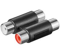 PremiumCord - Adattatore RCAplastic F/F, Colore: Nero