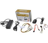 PremiumCord - Adattatore USB 2.0 IDE + SATA con Cavi e Alimentatore di Rete