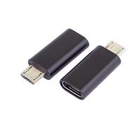 PremiumCord Adattatore USB-C a Micro USB, da USB-C/Femmina a USB 2.0 Micro B, Colore Nero