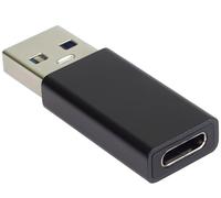 PremiumCord Adattatore USB-C Femmina a USB A Maschio F/M, USB 3.2 Gen 1, Super Velocità 5 Gbit/s, USB Type-A Maschio, USB Type-C Femmina, Supporto Otg, Colore Nero