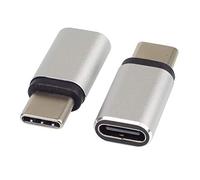 PremiumCord Adattatore USB-C Femmina a USB-C Maschio per Evitare la distruzione dei connettori, Argento