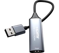 PremiumCord Adattatore USB per HDMI, USB 3.0 Type-A, 5 Gbps, Full HD 1080p, Alloggiamento In Metallo, Space Gray, 20cm