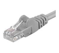 PremiumCord CAT 6 Ikke afskÃ¦rmet parsnoet (UTP) 10cm Patchkabel GrÃ¥ NEW