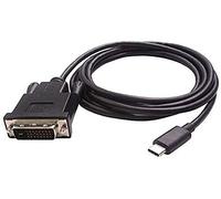 PremiumCord Cavo adattatore da USB-C a DVI, 1,8 m, USB 3.2 tipo C maschio a DVI maschio, risoluzione Full HD 1080p 60Hz, colore nero