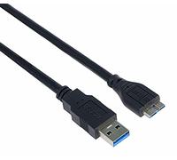 PremiumCord Cavo di Collegamento Micro USB 3.0 0,5m, USB A Maschio a Micro B Maschio, Cavo Dati USB 3.0 Superspeed 5 Gbit/s, 9 Pin, 3X Schermato, AWG28, Colore Nero, 0,5m