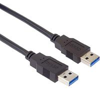 PremiumCord Cavo di Collegamento USB 3.0 A-A Super Speed M/M 1m, Cavo Dati Superspeed Fino a 5Gbit/s, Cavo di Ricarica, USB Tipo A Maschio a USB Tipo A Maschio, 9pin, Colore Nero, Lunghezza 1m