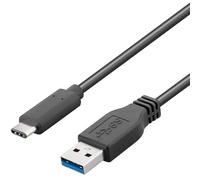 PremiumCord Cavo di Collegamento USB 3.2 Gen 1, Cavo Dati Superspeed Fino a 5 Gbit/s, Cavo di Ricarica Fino a 2 A, Potenza 40 W, USB Tipo A Maschio a USB Tipo C Maschio, Colore Nero, Lunghezza 1m