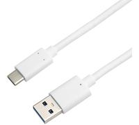 PremiumCord Cavo di Collegamento USB 3.2 Gen 2, Cavo Dati Superspeed Fino a 10 Gbit/s, Cavo di Ricarica Fino a 3 A, Potenza 60 W, USB Tipo A Maschio a USB Tipo C Maschio, Colore Bianco, Lunghezza 1m