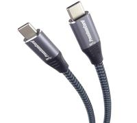 PremiumCord Cavo di Collegamento USB-C 3.2 Gen 1, Cavo Dati Superspeed Fino a 5Gbit/s, Cavo di Ricarica Fino a 2A, Potenza 40W, Spina USB 3.2 Generation 1 Type C, Colore Nero, Lunghezza 1m