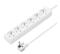 PremiumCord cavo di prolunga 230V 5m 6 prese, senza interruttore, pp6-05 (Steckdose francese (Tipo E, CEE 7/5))